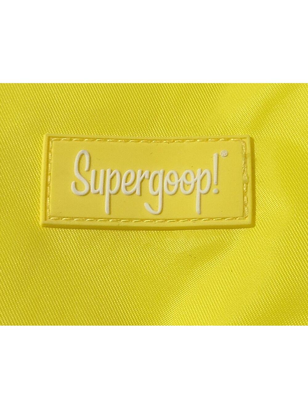 Supergoop X Sephora Cosmetics Makeup Bag Yellow Travel Organizer Case Gift GUC